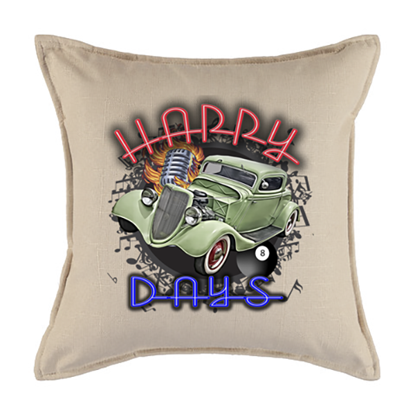 Ford Chevrolet Happy Days Rockabilly Classic Vintage Car Cushion ...